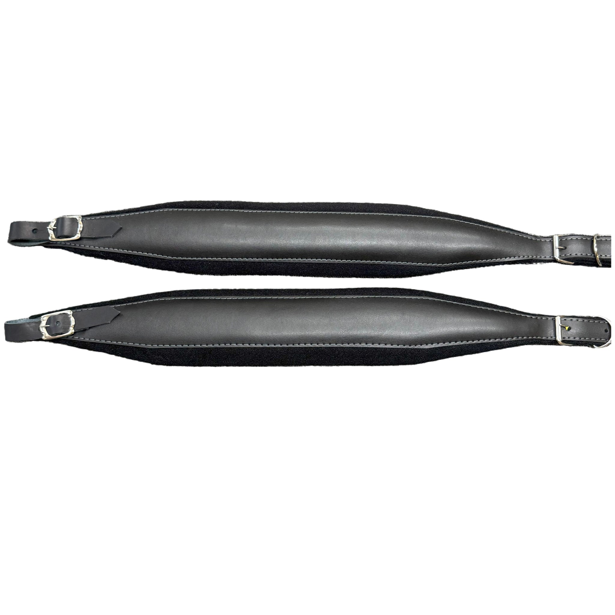 D'Luca MX3 Leather Accordion Straps Black/Black