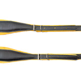 D'Luca MX3 Leather Accordion Straps Yellow/Black