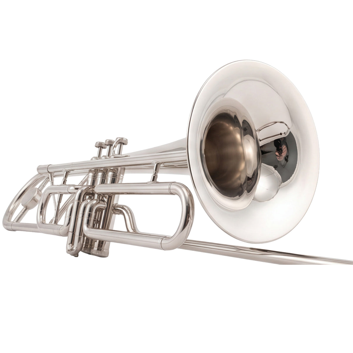 D'Luca MX510 Series C Valve Trombone, Nickel-Plated Finish