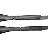 D'Luca MX3 Leather Accordion Straps Black/Black