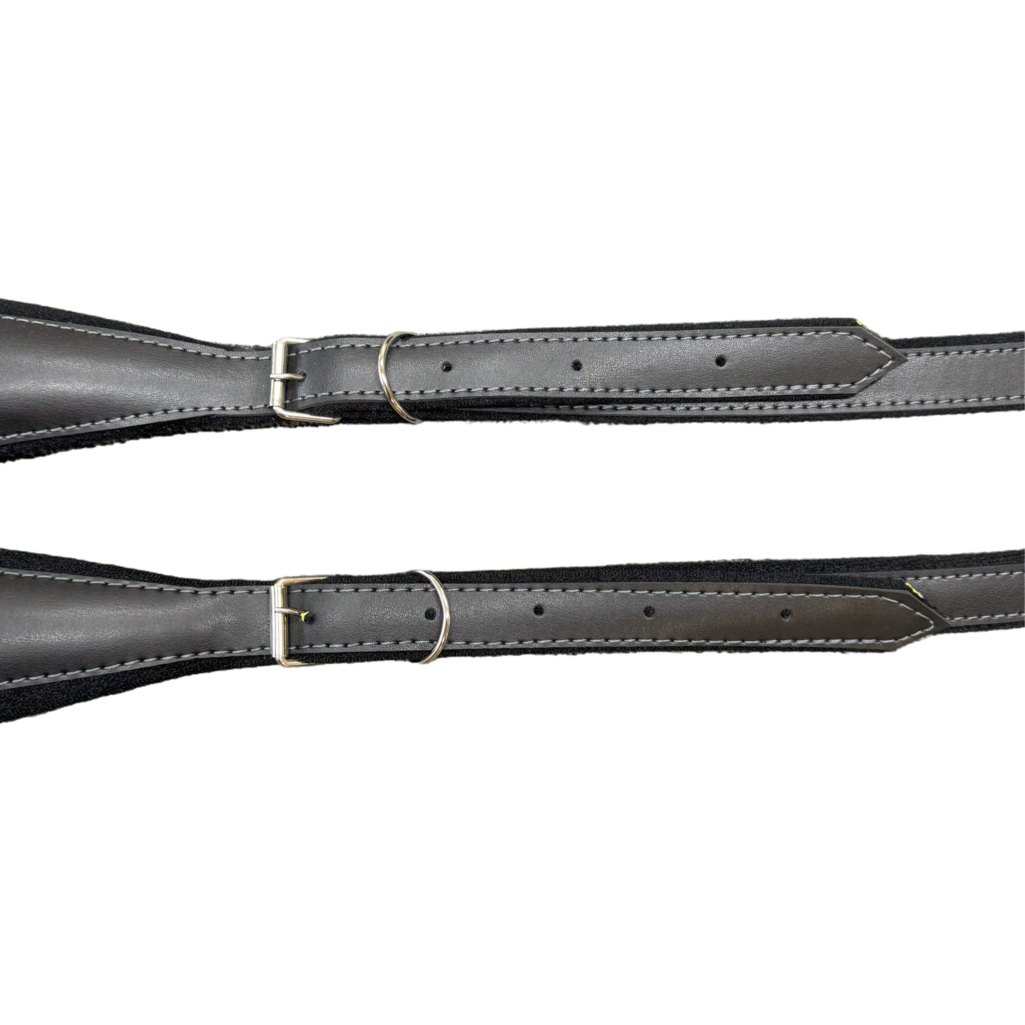 D'Luca MX3 Leather Accordion Straps Black/Black