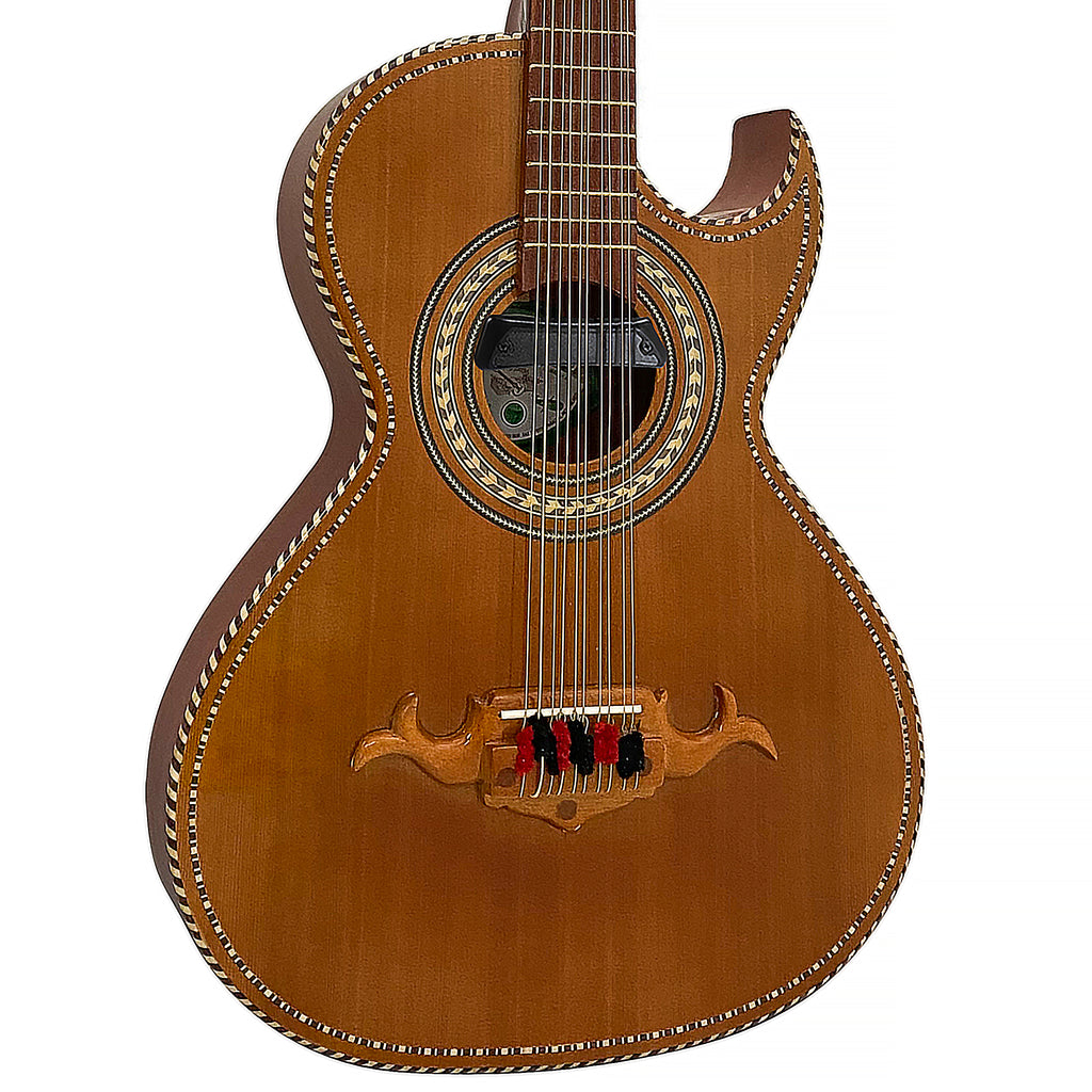 D'Luca Paracho Bajo Quinto Acoustic-Electric Brown