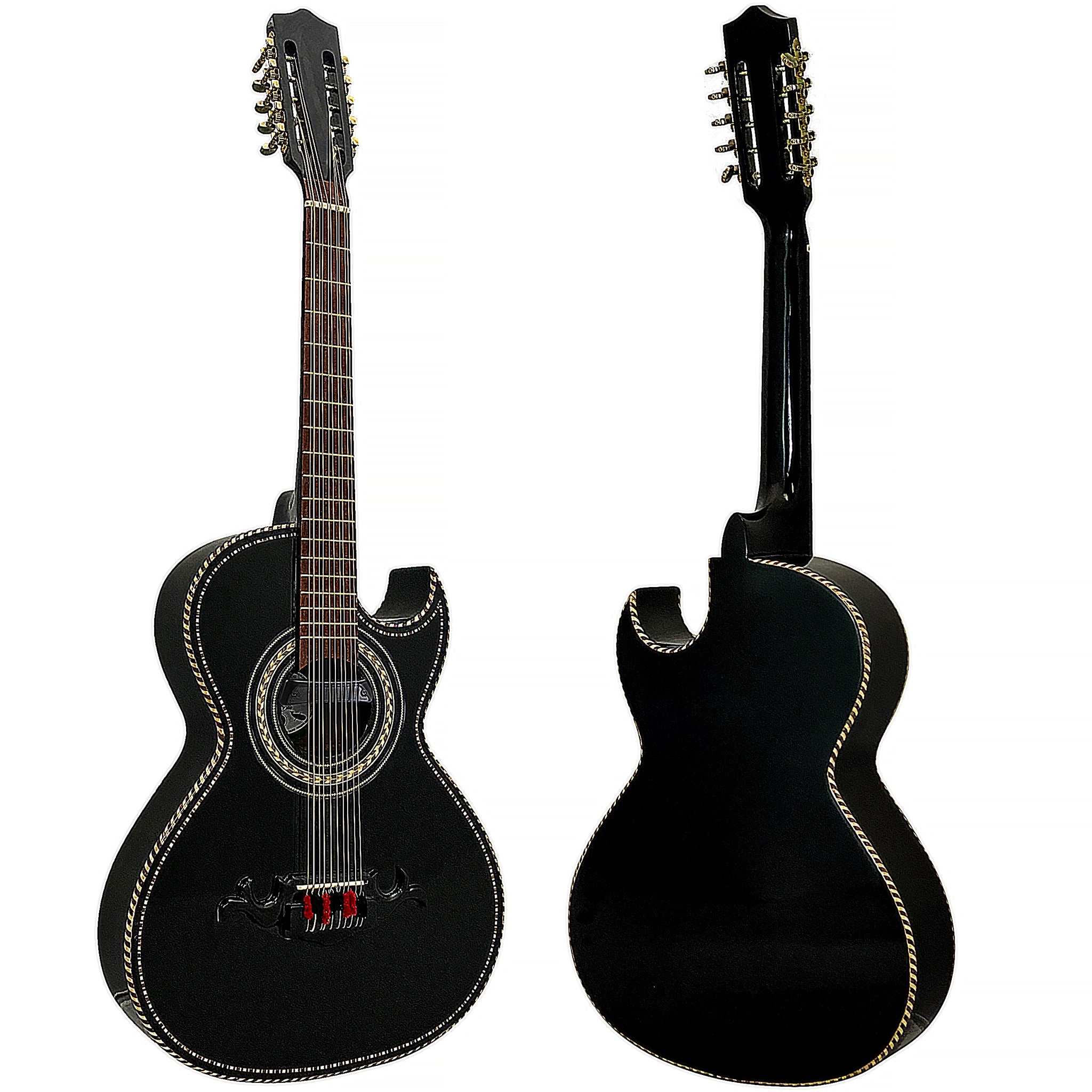 D'Luca Paracho Bajo Quinto Acoustic-Electric Black