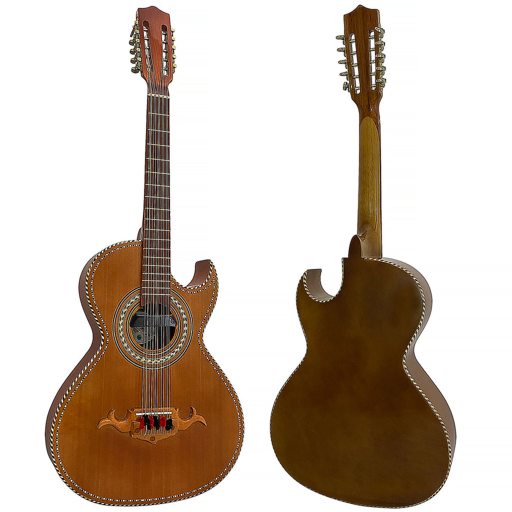 D'Luca Paracho Bajo Quinto Acoustic-Electric Brown