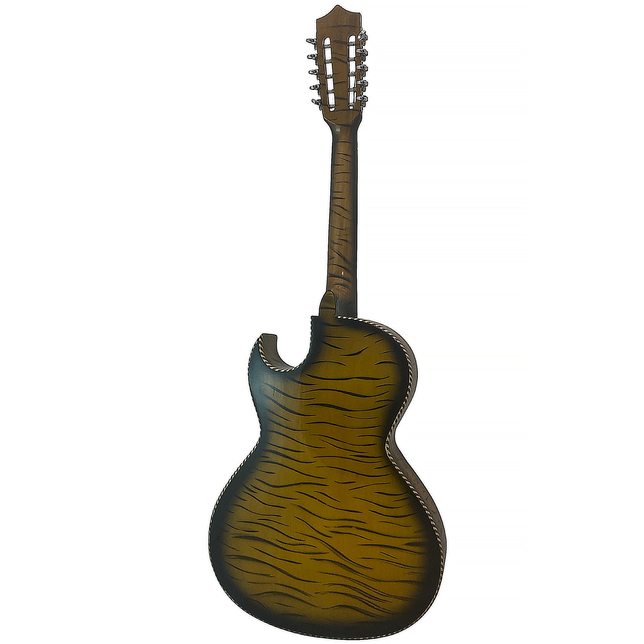 D'Luca Paracho Bajo Quinto Acoustic-Electric Tiger Yellow