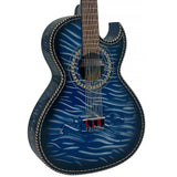D'Luca Paracho Bajo Quinto Acoustic-Electric Tiger Blue