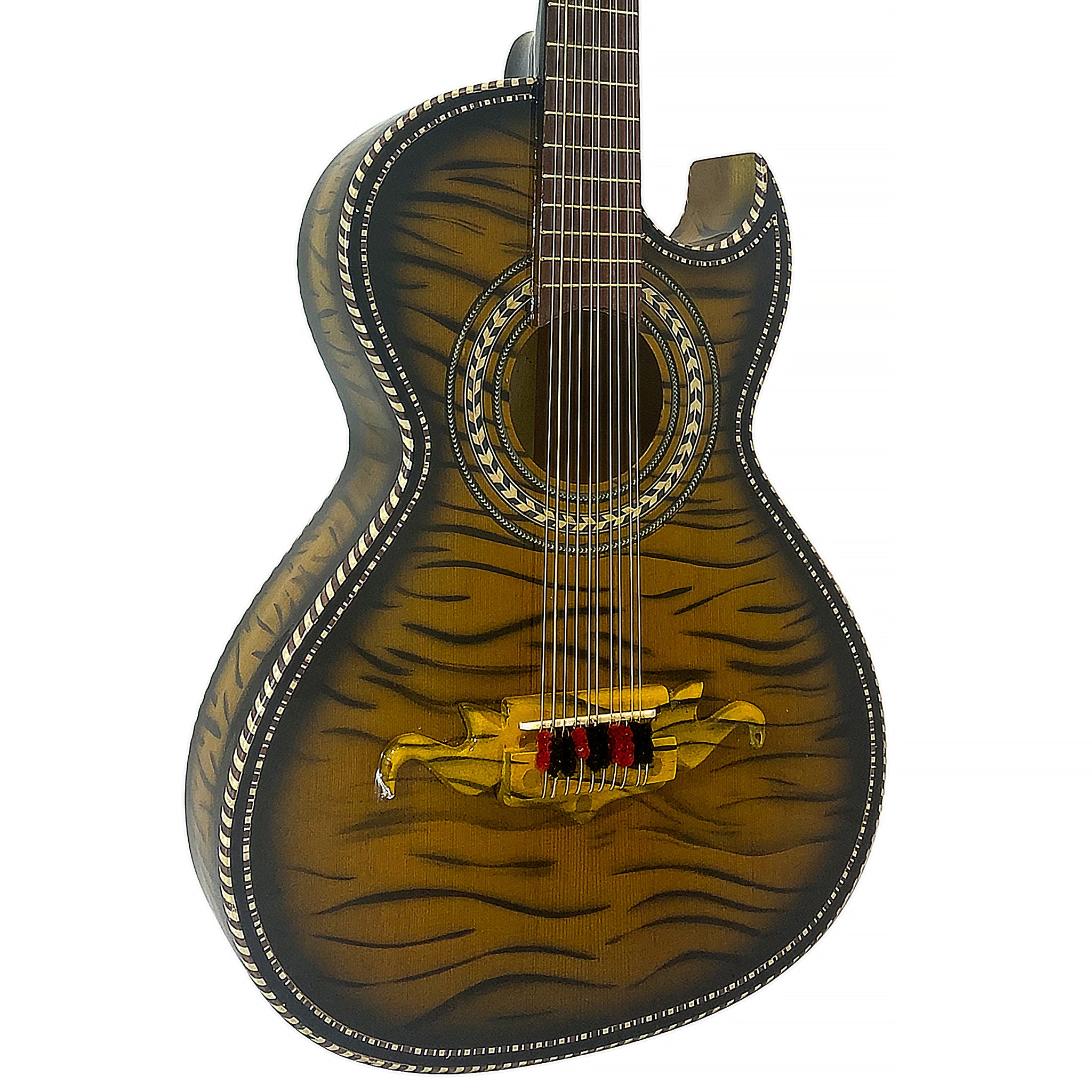 D'Luca Paracho Bajo Quinto Tiger Yellow