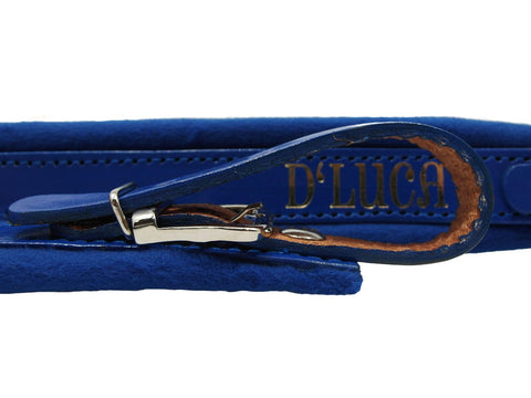 D'Luca Pro Slim Series Genuine Leather Accordion Straps Blue