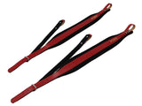 D'Luca Pro SG Series Genuine Leather Accordion Straps Red/Black