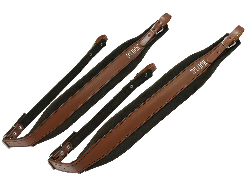 D'Luca Pro SG Series Genuine Leather Accordion Straps Brown/Brown