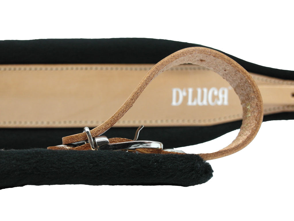 D'Luca Pro SB Series Genuine Leather Accordion Straps Natural/Black