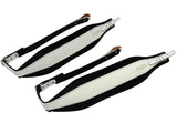 D'Luca Pro SB Series Genuine Leather Accordion Straps White/Black