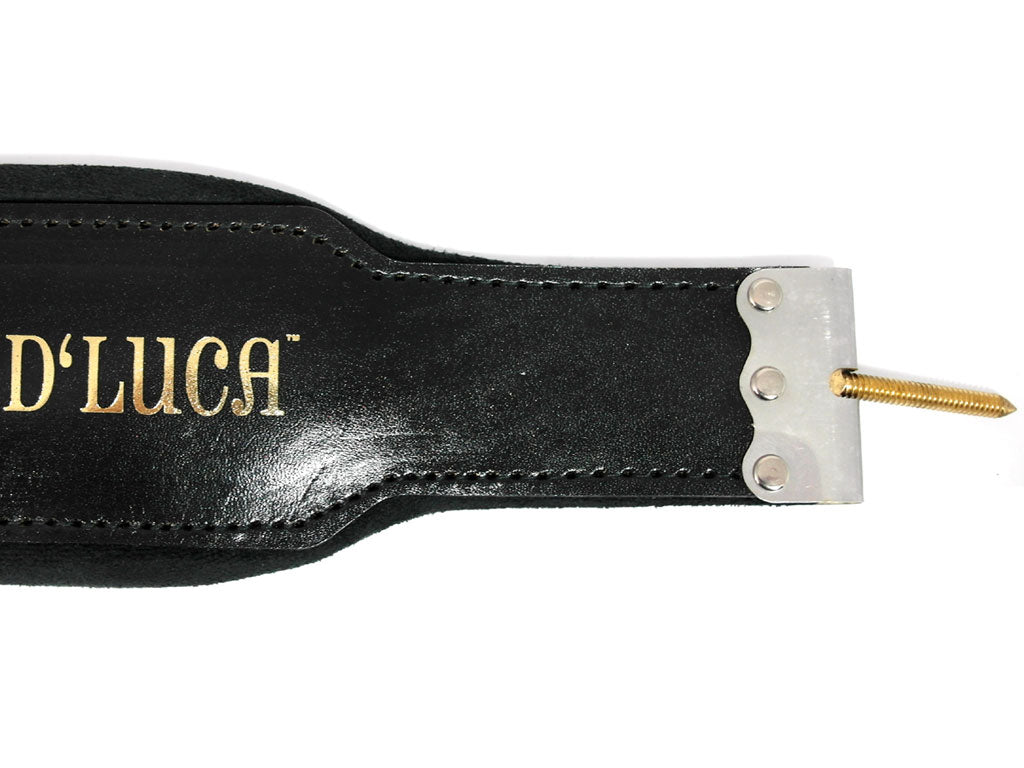 D'Luca Pro Series Genuine Leather Accordion Bass Straps 16.5 Inches Black