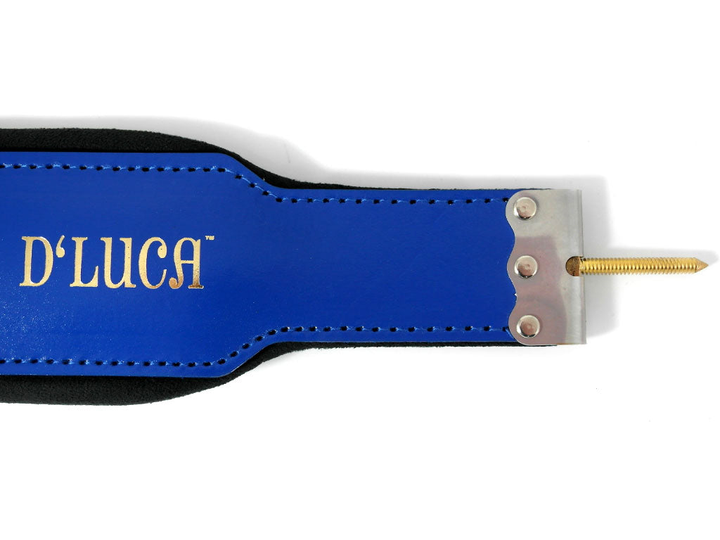 D'Luca Pro Series Genuine Leather Accordion Bass Straps 16.5 Inches Blue