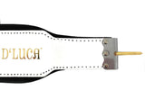 D'Luca Pro Series Genuine Leather Accordion Bass Straps 20.5 Inches White