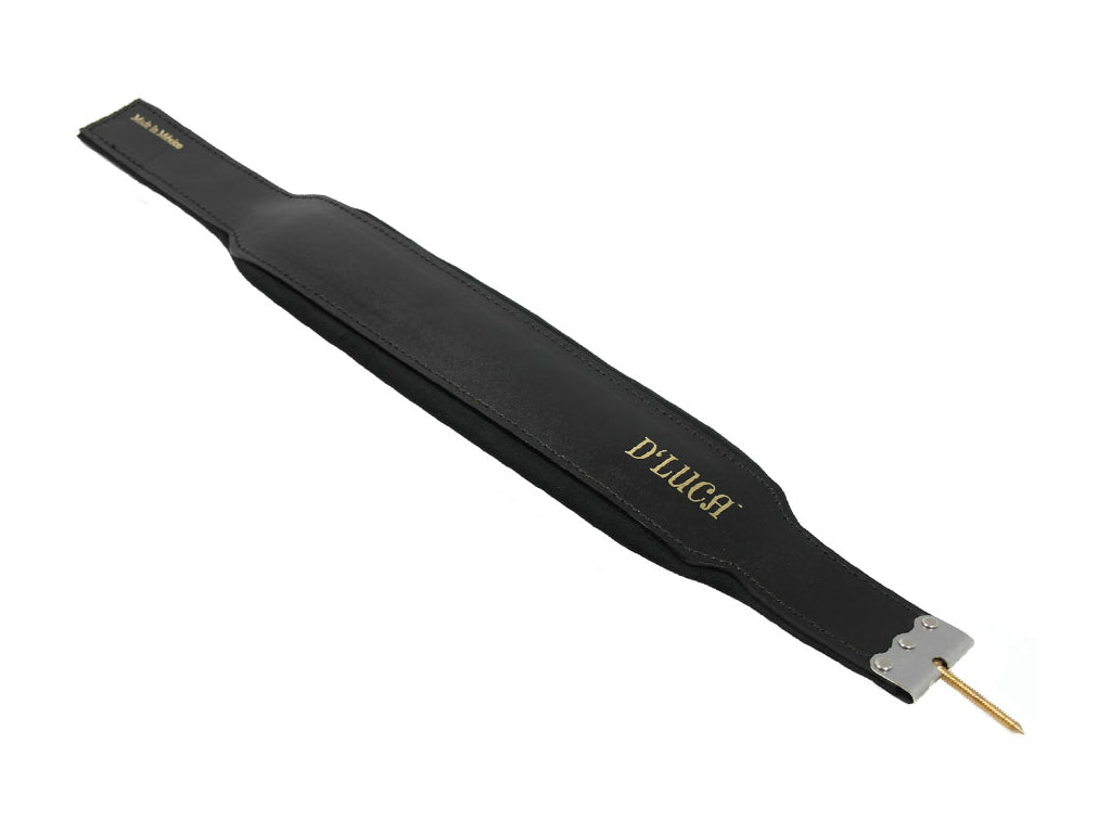 D'Luca Pro Series Genuine Leather Accordion Bass Straps 23 Inches Black