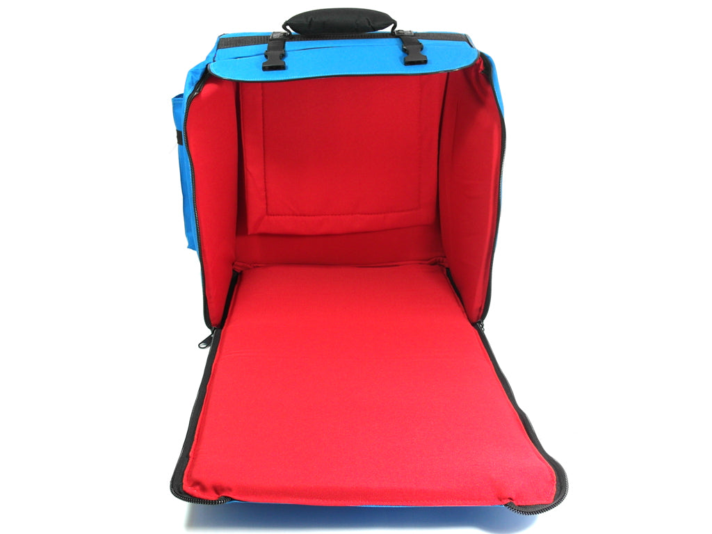 D'Luca Pro Series Accordion Gig Bag for 48/72 Bass Piano Accordions, Blue