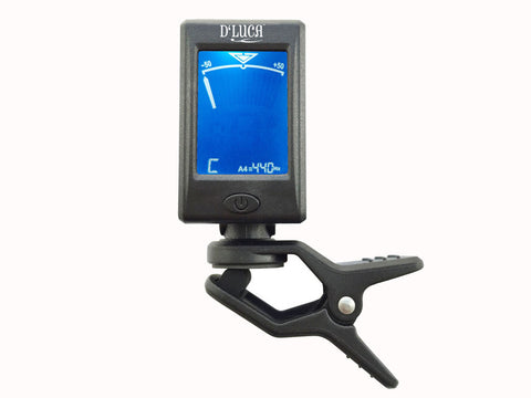 D'Luca Mini Clip-On Guitar, Bass, Violin, Ukulele, Chromatic Tuner