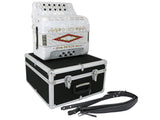 D'Luca Patron Button Accordion 3 Switches 34 Keys 12 Bass on GCF Key with Case and Straps, White