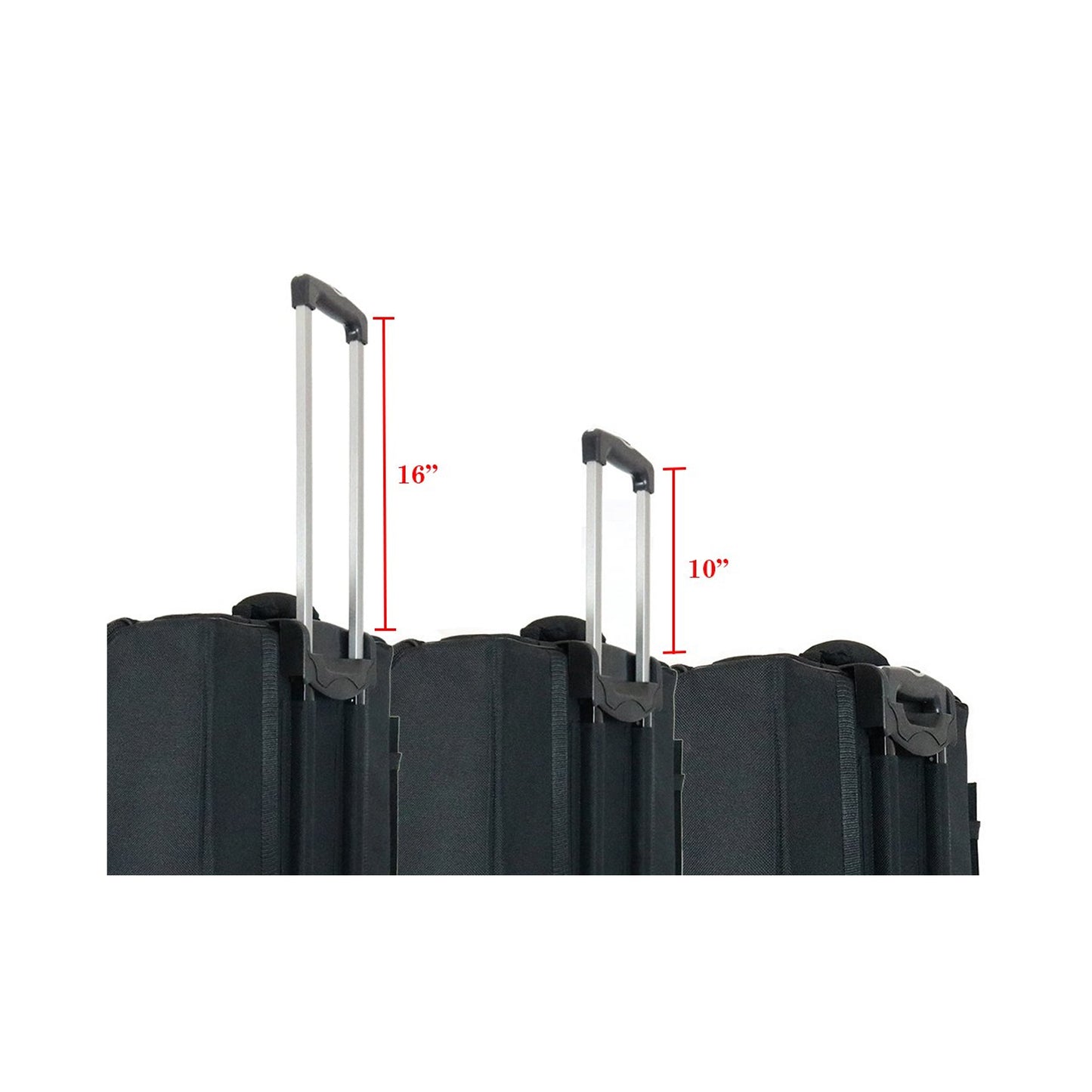 D'Luca Pro Series Accordion Gig Bag for 96/120 Bass Piano Accordions with Wheels, Black