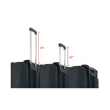 D'Luca Pro Series Accordion Gig Bag for 96/120 Bass Piano Accordions with Wheels, Black