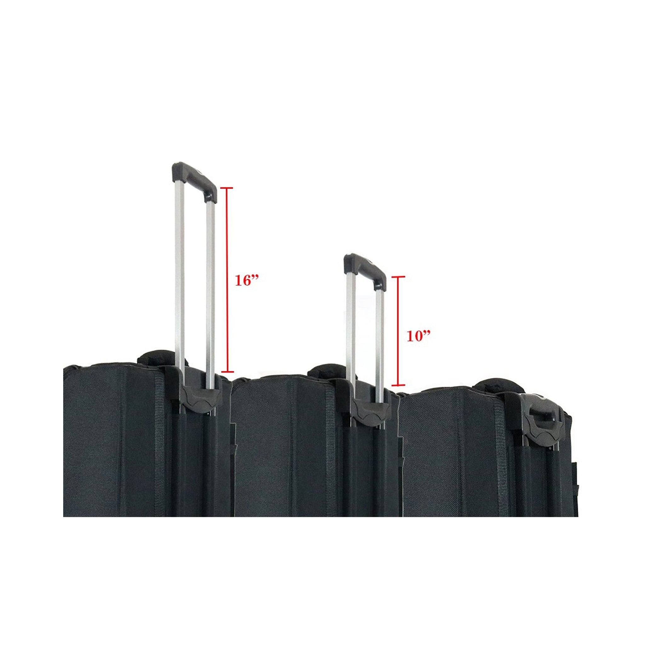 D'Luca Pro Series Accordion Gig Bag for 96/120 Bass Piano Accordions with Wheels, Black