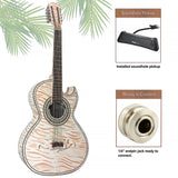 D'Luca Paracho Bajo Quinto Acoustic-Electric Tiger White