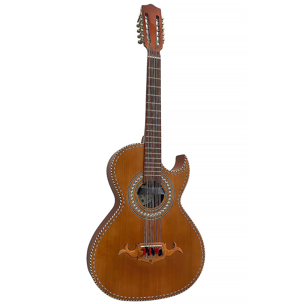 D'Luca Paracho Bajo Quinto Acoustic-Electric Brown